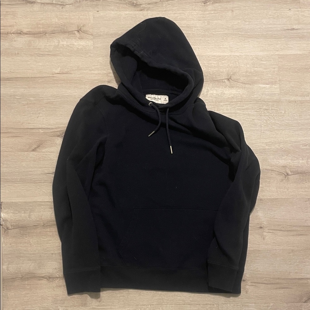 Men's Navy medium regular fit Hoodie Abercrombie fleece